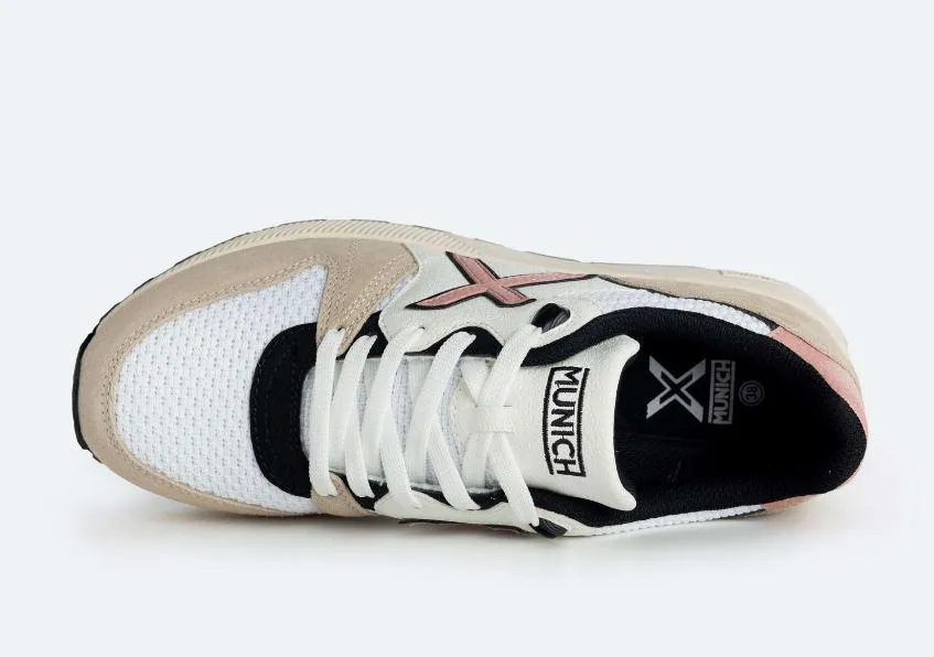 Zapatillas Munich 1030 WMN 69 Blanco/Beige/Rosa