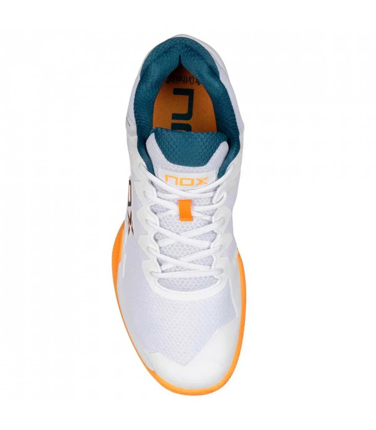 Zapatillas Nox de Padel ML10 Hexa Blanco Albaricoque