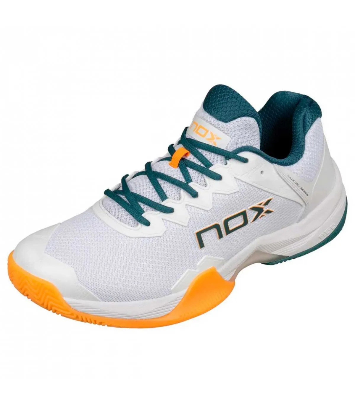 Zapatillas Nox de Padel ML10 Hexa Blanco Albaricoque