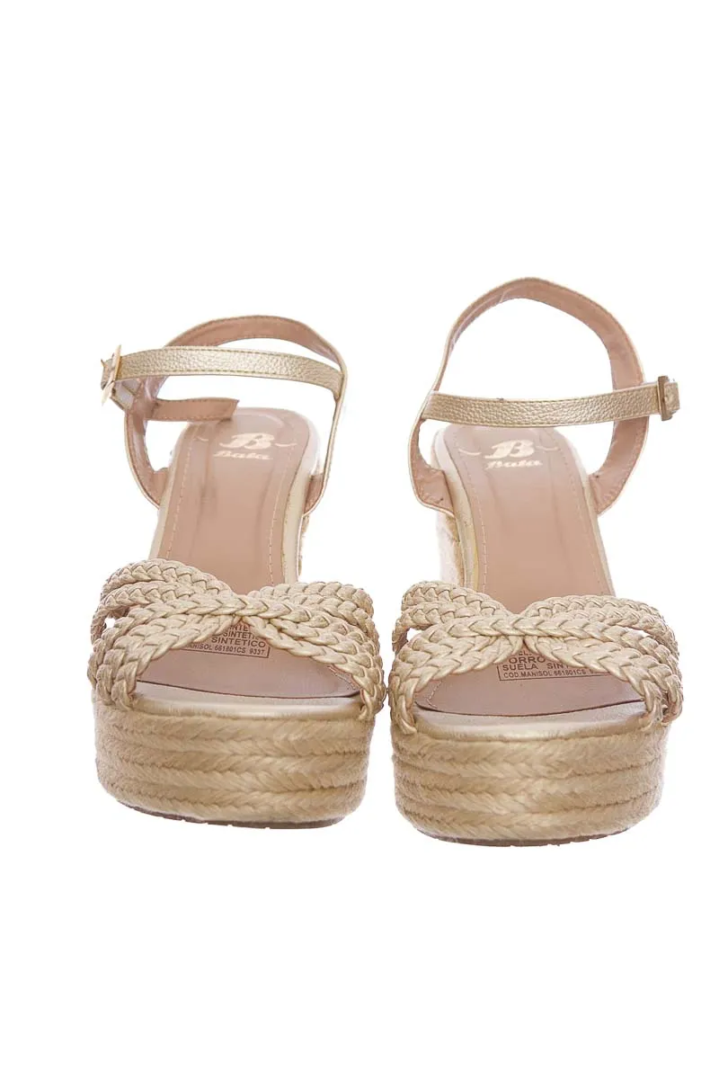 ZAPATOS COLOR DORADO  BATA