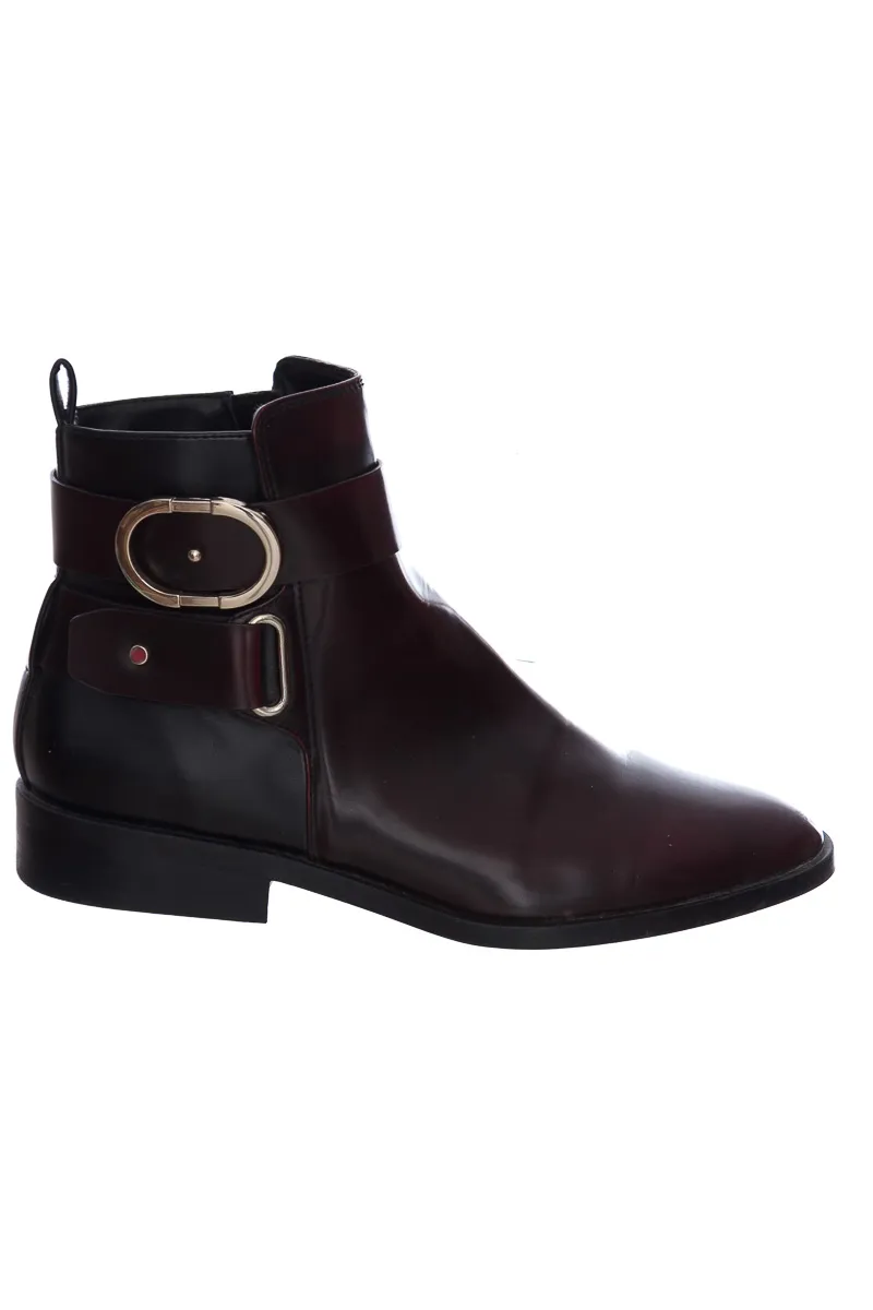 ZAPATOS COLOR VINOTINTO  ZARA