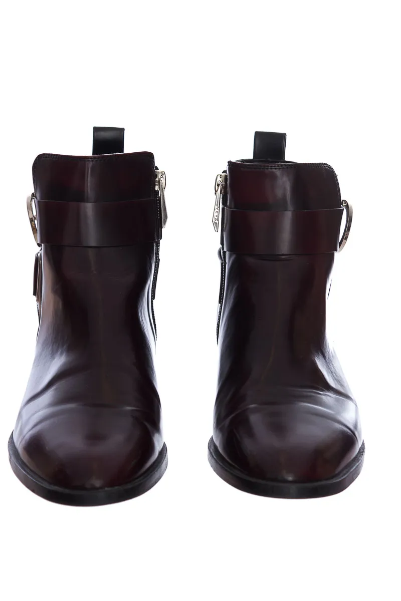 ZAPATOS COLOR VINOTINTO  ZARA