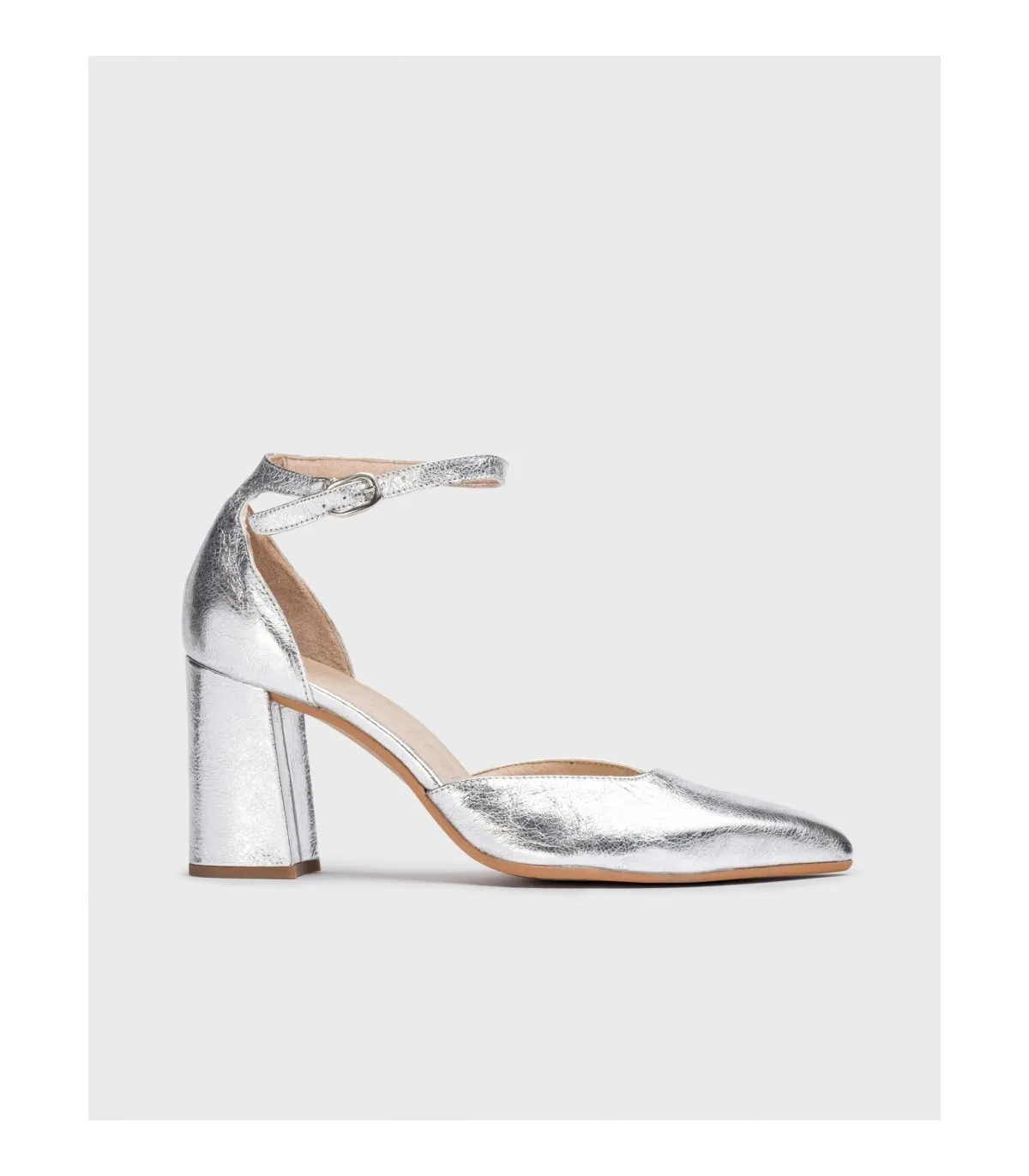 Zapatos de tacón Fátima plata Metalizados