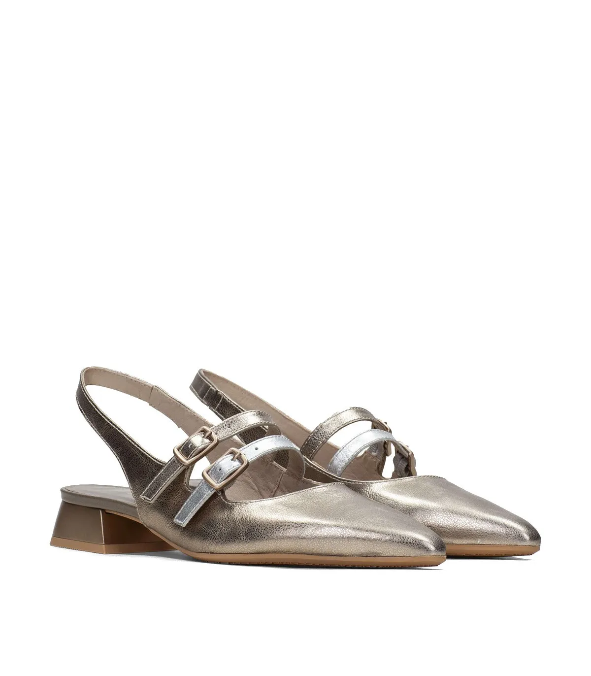 ZAPATOS DE VESTIR DESTALONADOS HISPANITAS DALI CHV243462 ORO