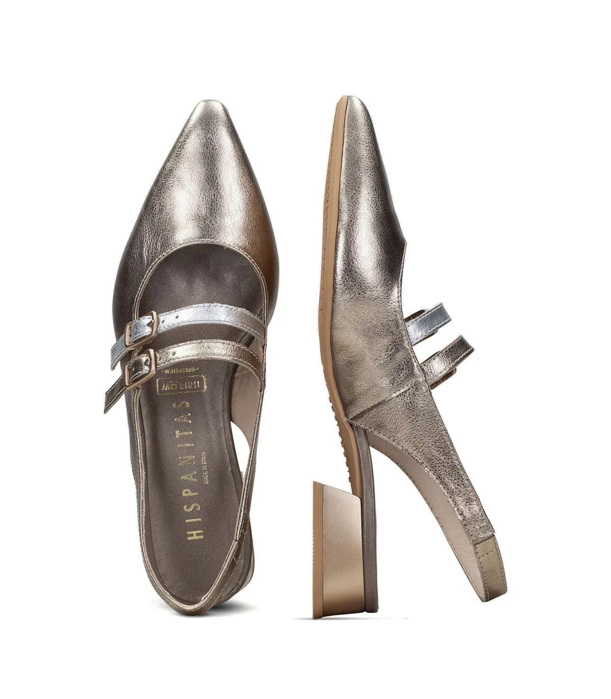 ZAPATOS DE VESTIR DESTALONADOS HISPANITAS DALI CHV243462 ORO
