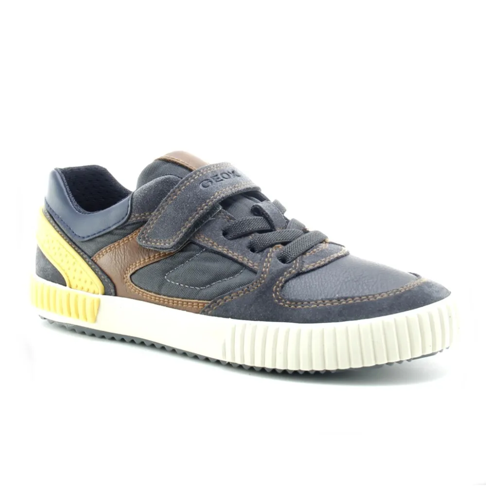ZAPATOS GEOX ALONISSO BAJA GRISAMARILLO