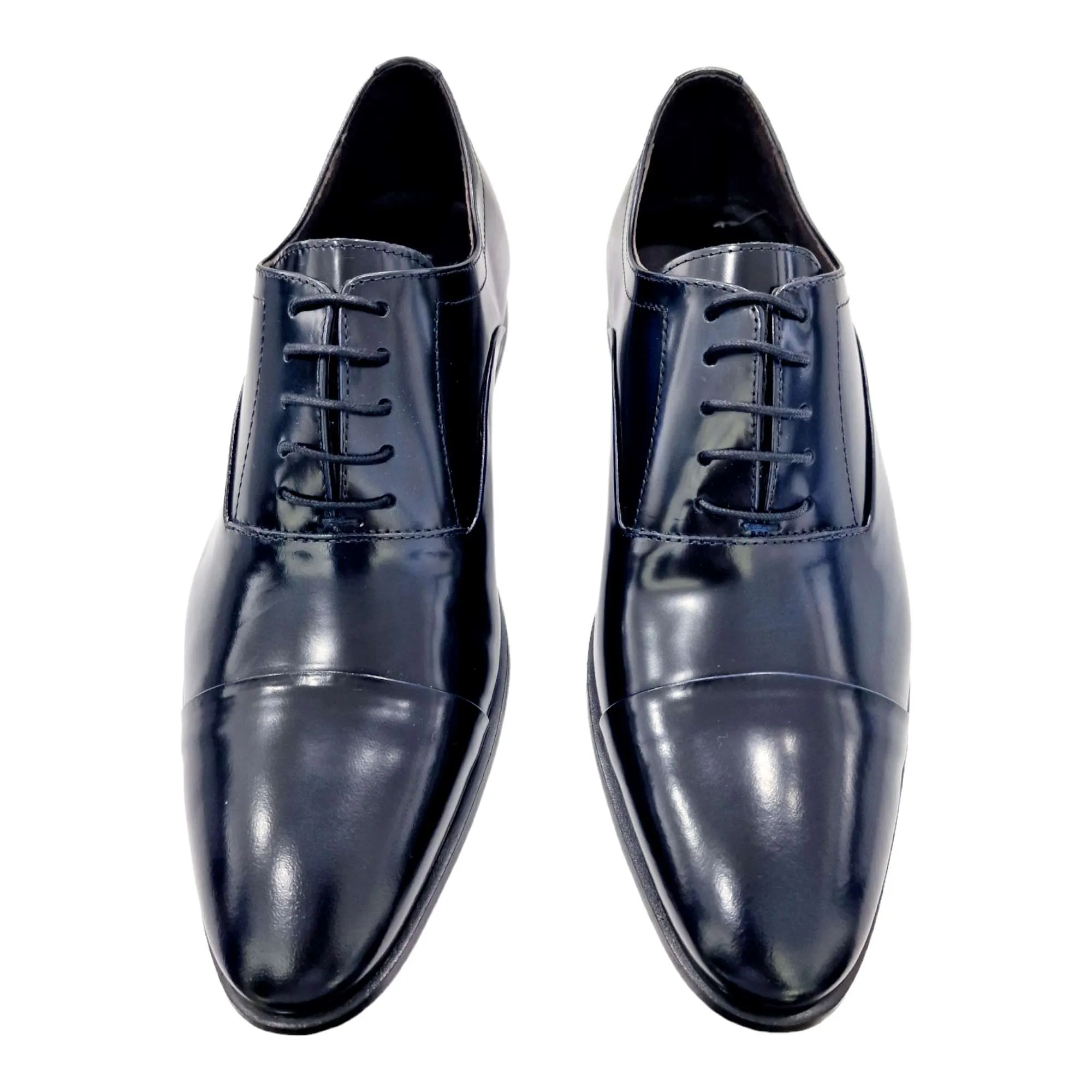 ZAPATOS HOMBRE SERGIO SERRANO PIEL ANTICK CON PUNTERA MARINO