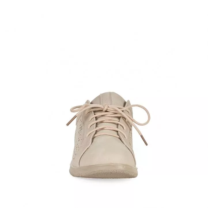 Zapatos planos You Too beige perforado