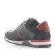 Zapatos sport Lobo everest azules de piel con detalles en marrón y rojo