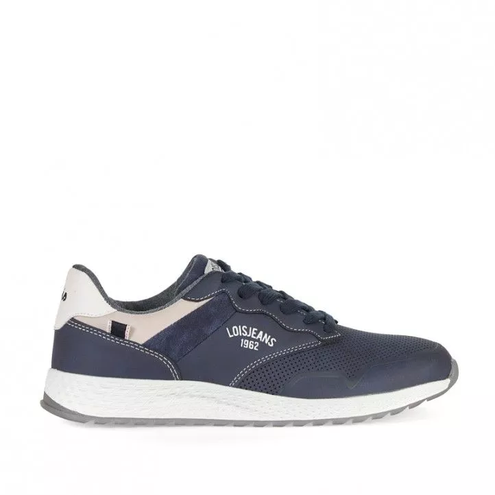 Zapatos sport Lois azules con detalles en blanco