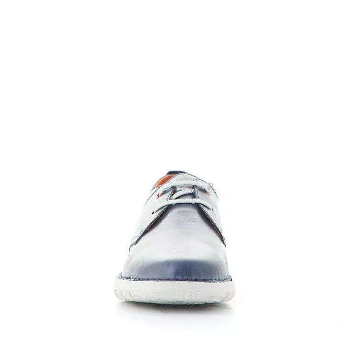 Zapatos sport Zen azules con detalles rojos y suela blanca