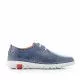 Zapatos sport Zen azules con detalles rojos y suela blanca